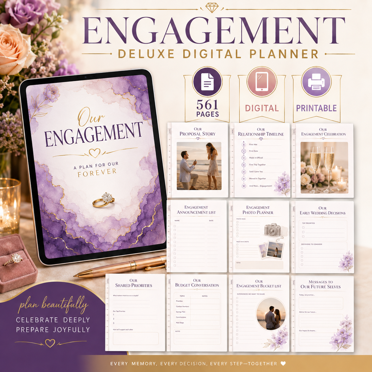 Engagement Deluxe Digital Planner and Memory Book — listing image 10