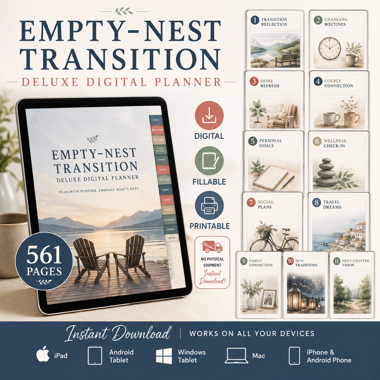 Empty-Nest Transition Deluxe Digital Planner — listing image 09