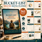 Bucket-List Deluxe Digital Planner and Adventure Journal — listing image 01