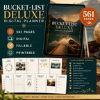 Bucket-List Deluxe Digital Planner and Adventure Journal — listing image 07