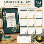 Teacher Reflection Deluxe Digital Planner — listing image 02