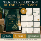 Teacher Reflection Deluxe Digital Planner — listing image 03