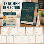 Teacher Reflection Deluxe Digital Planner — listing image 05