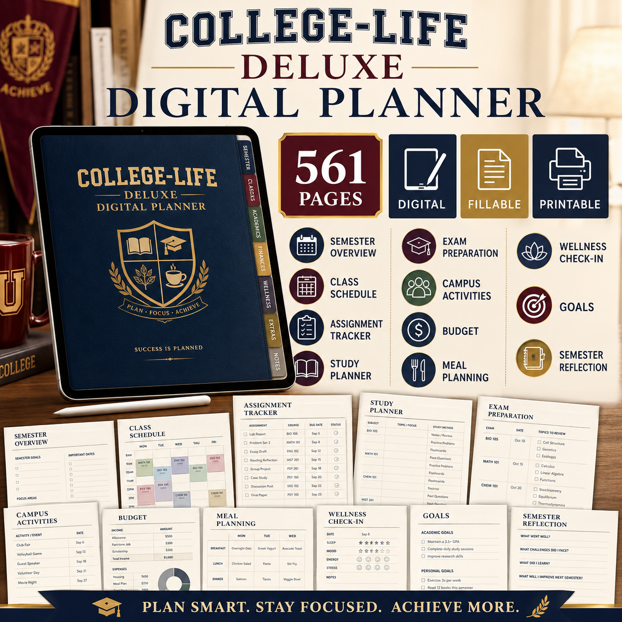 College-Life Deluxe Digital Academic Planner — listing image 07