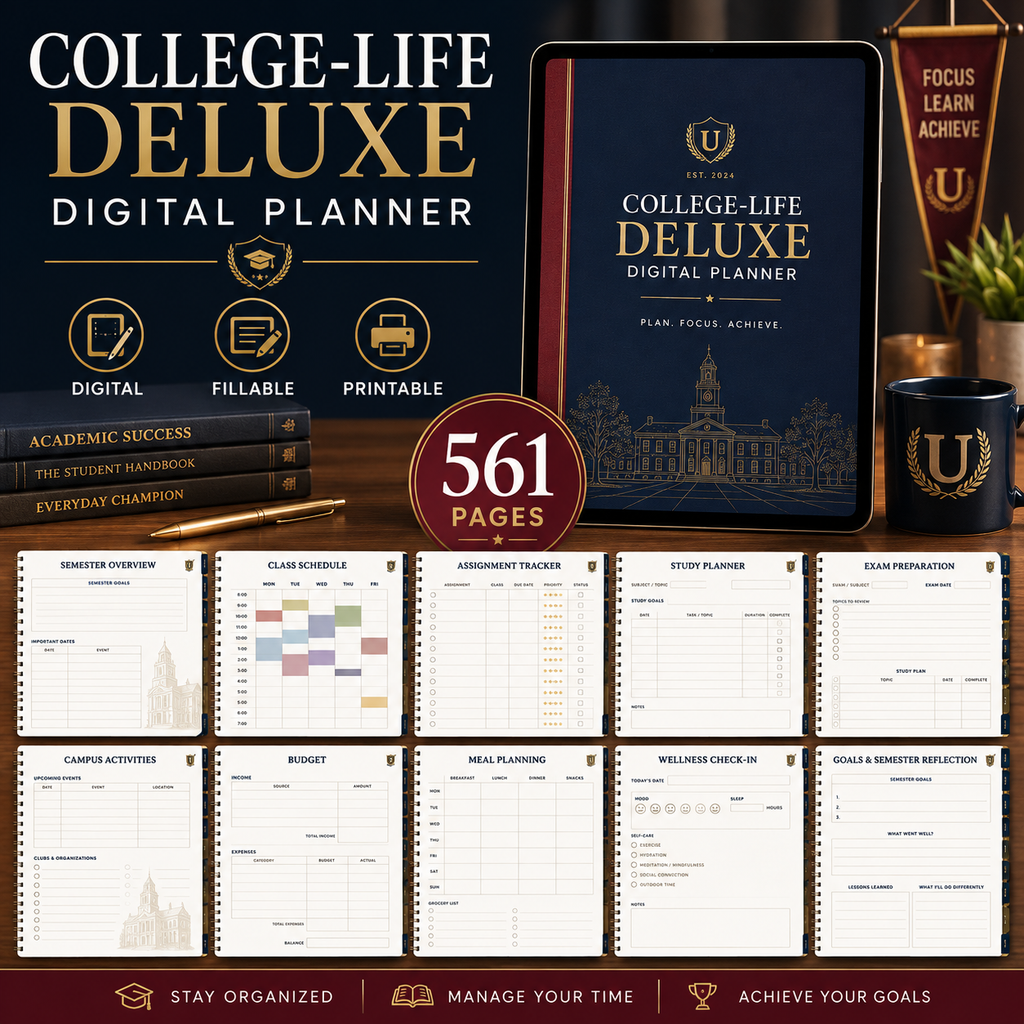 College-Life Deluxe Digital Academic Planner — listing image 10