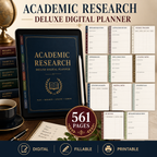 Academic Research Deluxe Digital Planner and Project Organizer — listing image 01
