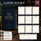 Academic Research Deluxe Digital Planner and Project Organizer — listing image 02