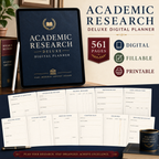 Academic Research Deluxe Digital Planner and Project Organizer — listing image 03