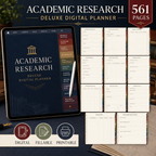 Academic Research Deluxe Digital Planner and Project Organizer — listing image 04