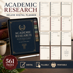 Academic Research Deluxe Digital Planner and Project Organizer — listing image 05