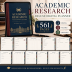 Academic Research Deluxe Digital Planner and Project Organizer — listing image 06
