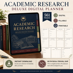 Academic Research Deluxe Digital Planner and Project Organizer — listing image 09