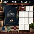 Academic Research Deluxe Digital Planner and Project Organizer — listing image 10