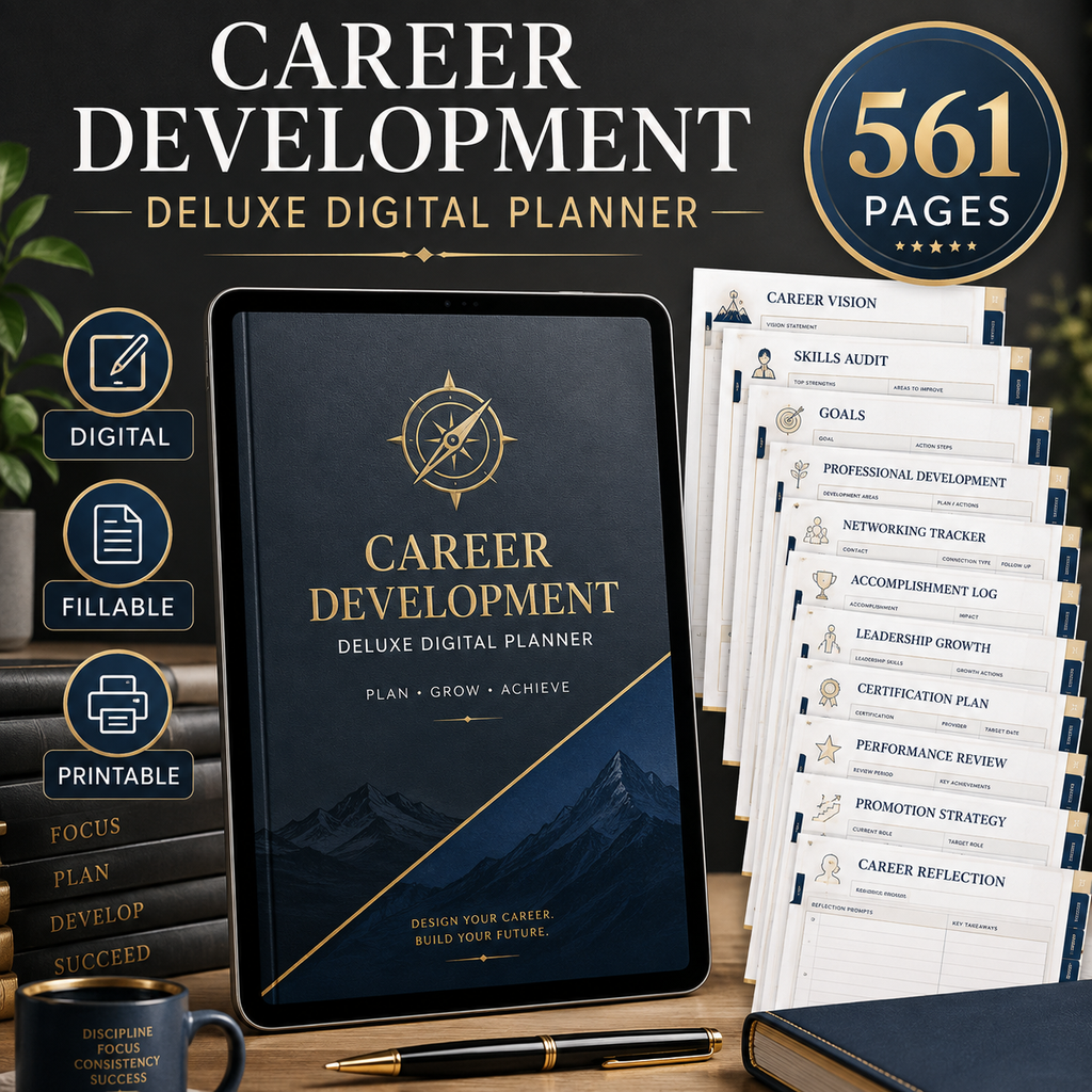 Career Development Deluxe Digital Planner — listing image 01