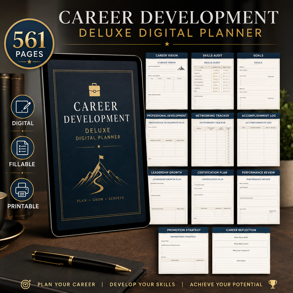 Career Development Deluxe Digital Planner — listing image 08