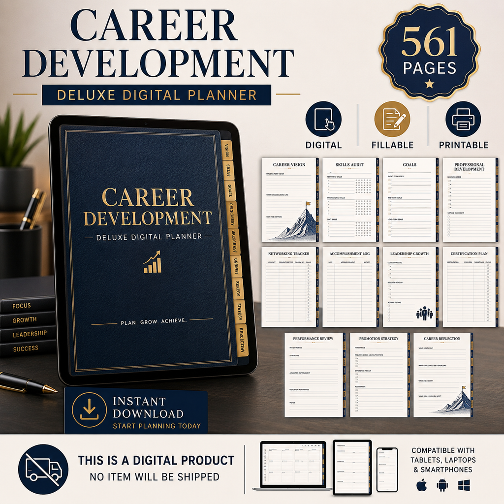 Career Development Deluxe Digital Planner — listing image 09