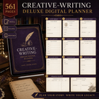 Creative-Writing Deluxe Digital Planner and Story Workbook — listing image 02