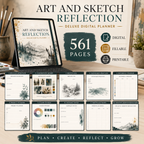 Art and Sketch Reflection Deluxe Digital Planner — listing image 02