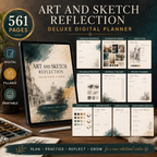 Art and Sketch Reflection Deluxe Digital Planner — listing image 06