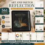 Art and Sketch Reflection Deluxe Digital Planner — listing image 07