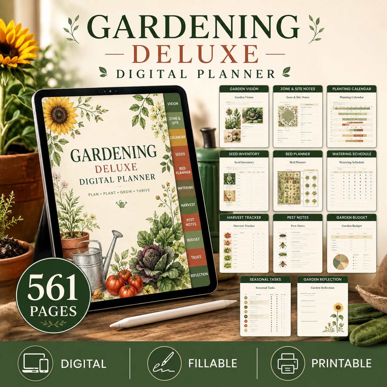Gardening Deluxe Digital Planner and Garden Journal — listing image 05
