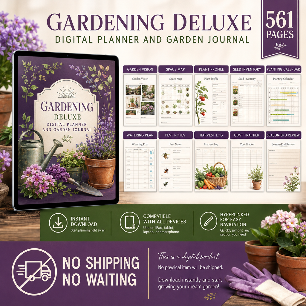 Gardening Deluxe Digital Planner and Garden Journal — listing image 09