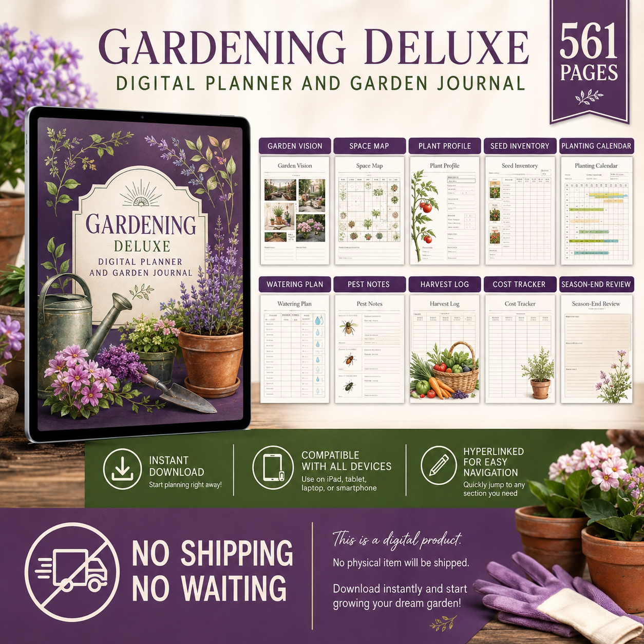 Gardening Deluxe Digital Planner and Garden Journal — listing image 09