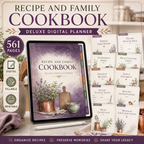 Recipe and Family Cookbook Deluxe Digital Planner — listing image 05