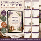Recipe and Family Cookbook Deluxe Digital Planner — listing image 07