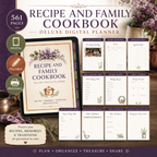Recipe and Family Cookbook Deluxe Digital Planner — listing image 10
