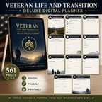 Veteran Life and Transition Deluxe Digital Planner listing image 2 of 10