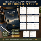 Veteran Life and Transition Deluxe Digital Planner listing image 7 of 10