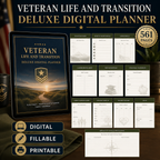 Veteran Life and Transition Deluxe Digital Planner listing image 10 of 10