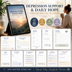 Depression Support and Daily Hope Deluxe Digital Planner listing image 1 of 10