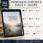Depression Support and Daily Hope Deluxe Digital Planner listing image 7 of 10