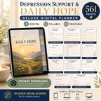 Depression Support and Daily Hope Deluxe Digital Planner listing image 8 of 10