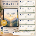 Depression Support and Daily Hope Deluxe Digital Planner listing image 9 of 10