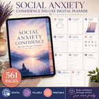 Social Anxiety Confidence Deluxe Digital Planner — listing image 04