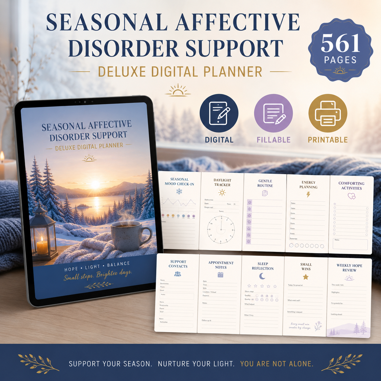 Seasonal Wellness and Daily Light Deluxe Digital Planner listing image 6 of 10