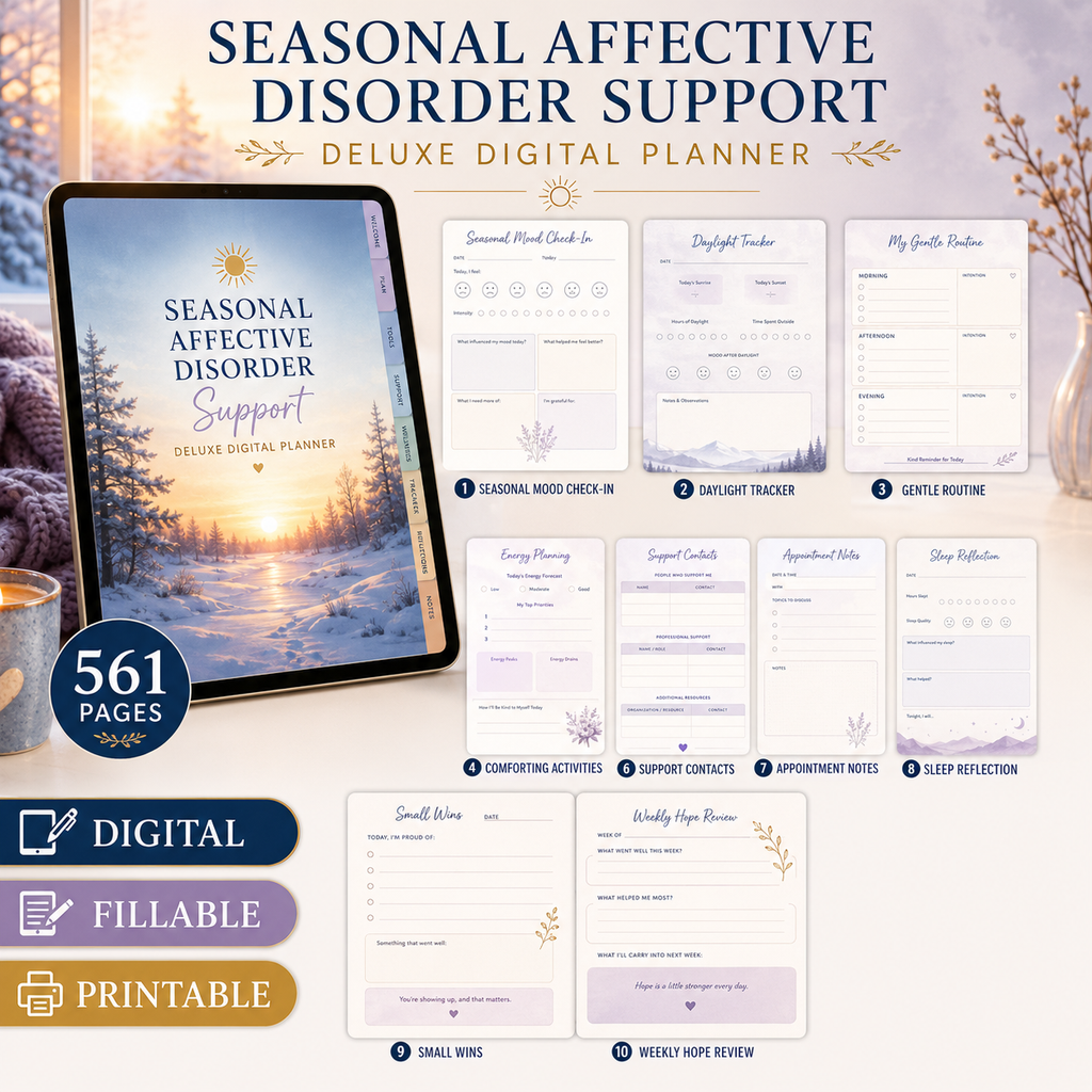 Seasonal Wellness and Daily Light Deluxe Digital Planner listing image 7 of 10