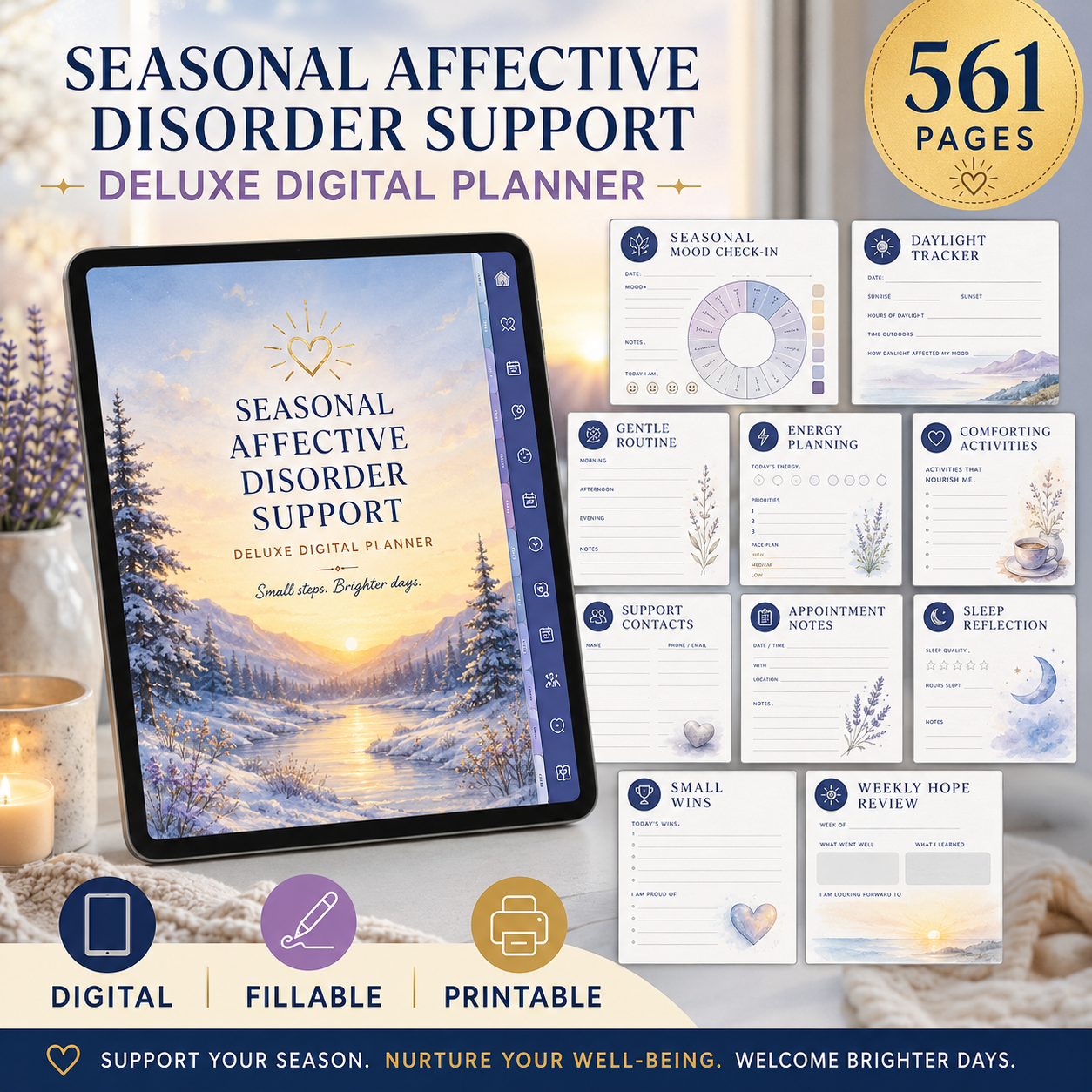 Seasonal Wellness and Daily Light Deluxe Digital Planner listing image 10 of 10
