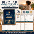 Bipolar Wellness and Mood Awareness Deluxe Digital Planner listing image 3 of 10