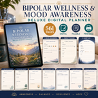 Bipolar Wellness and Mood Awareness Deluxe Digital Planner listing image 6 of 10
