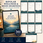 Bipolar Wellness and Mood Awareness Deluxe Digital Planner listing image 8 of 10