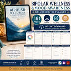 Bipolar Wellness and Mood Awareness Deluxe Digital Planner listing image 10 of 10