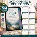 OCD Coping and Reflection Deluxe Digital Planner — listing image 01