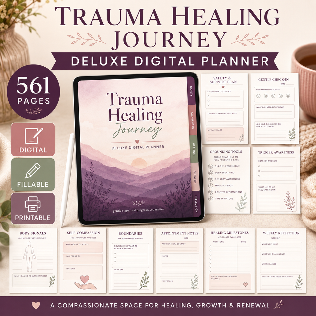 Trauma Healing Journey Deluxe Digital Planner — listing image 05