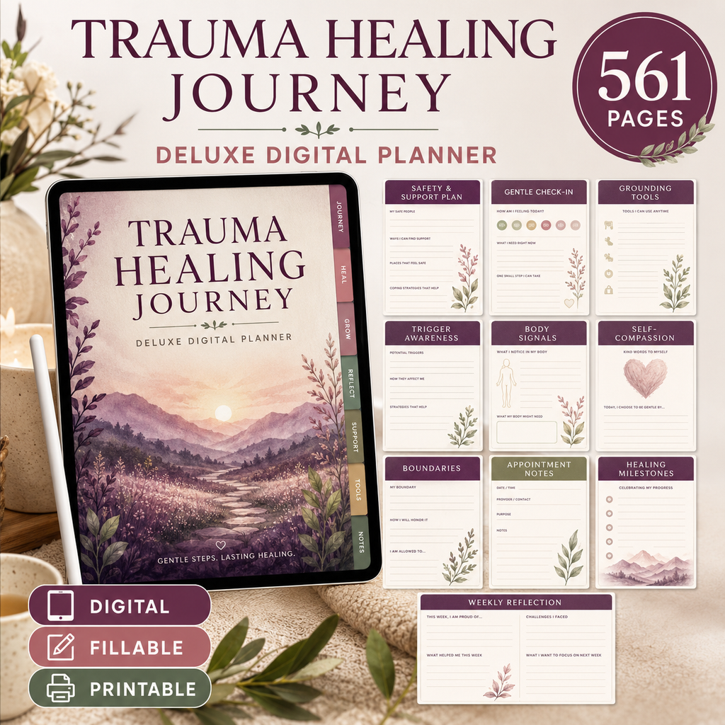 Trauma Healing Journey Deluxe Digital Planner — listing image 08