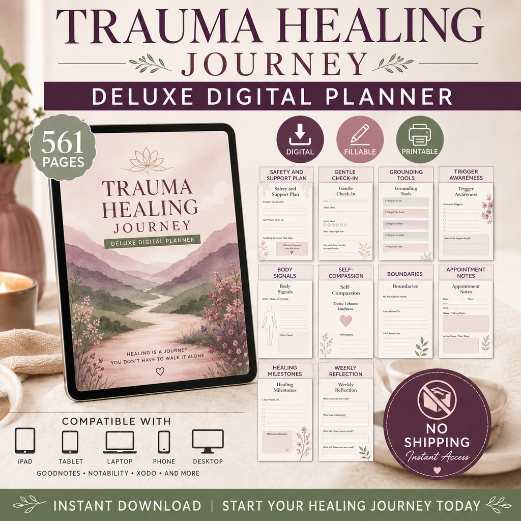 Trauma Healing Journey Deluxe Digital Planner — listing image 09