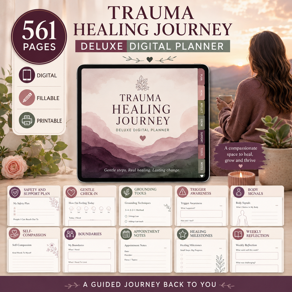 Trauma Healing Journey Deluxe Digital Planner — listing image 10